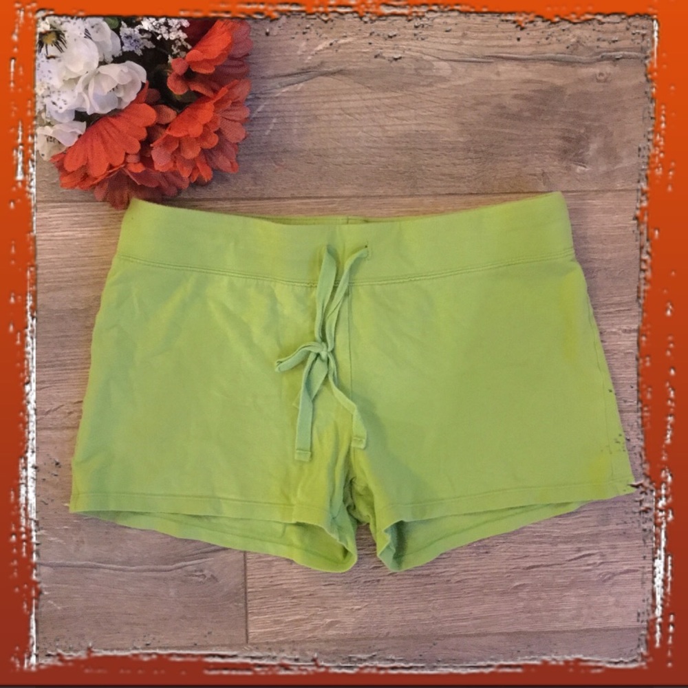 Make & Model Lime Green Shorts,Size Med